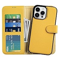 for iPhone 14 Pro Wallet Case,Detachable Flip Folio Cover RFID Blocking 4 Card Slots Holder Premium PU Leather Magnetic Kickstand Shockproof Phone Case for iPhone 14 Pro 6.1