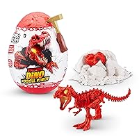 Robo Alive Volcano Dino Fossil Find T-Rex by ZURU Boys Age 5+ Dig and Discover, STEM -Excavate Prehistoric Fossils, Educational Toys, Great Science Kit Gift (T-Rex)