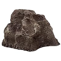 Backyard X-Scapes Artificial Rock Faux Rock Pump Cover Hollow Landscape Decoration Artificial Rock Cover Fiberglass Painted Mock Rock Small River Brown 9 in H x 13 in W x 16 in L,Wen-ROC-RB1