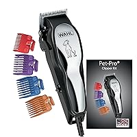 USA Clipper Pet-Pro Dog Grooming Kit - Electric Corded Dog Clipper for Dogs & Cats with Fine & Medium Coats - Model 9281-210