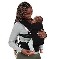 Beco Baby Carrier Gemini Newborn to Toddler - Front, Back and Hip Seat Carrier, Baby Carrier Backpack & Baby Front Carrier with Adjustable Seat, Ergonomic Baby Holder Carrier 7-35lbs (Metro Black)