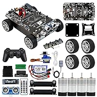 Yahboom STM32 Robot Car Kit Multifunction STM32 Expansion Board 2in1 STM32F103ZET6 DIY Programming Electronics Project Development Board Kit Ranging, Following, Line Patrol (STM32 Ultimate Kit)