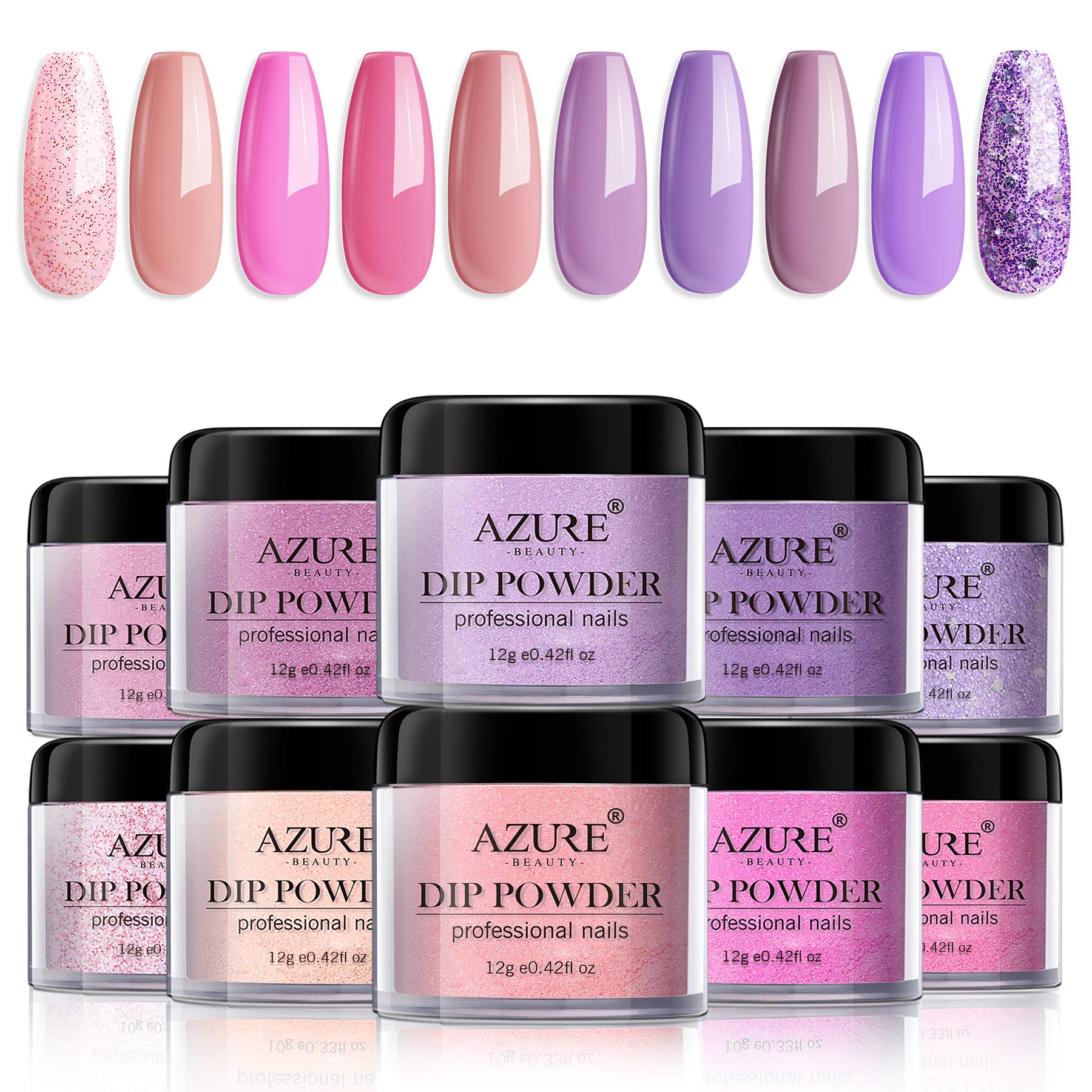 Mua Dip Powder Nails Color Set - Pink Purple 10 Colors Nails Acrylic Powders  Set for French Nail Manicure Nail Art No Nail Lamp Needed trên Amazon Mỹ  chính hãng 2023 | Fado