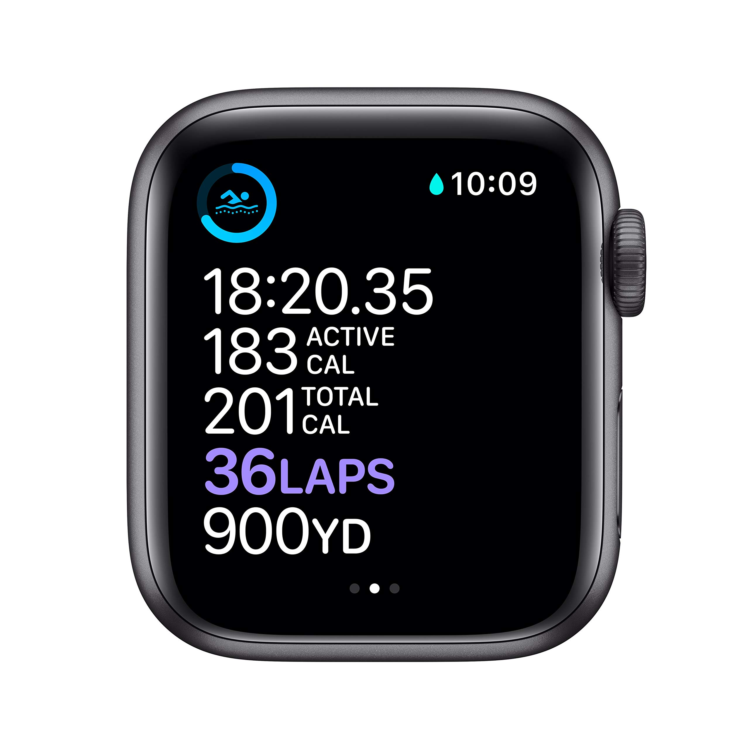 Apple Watch Series 6 (GPS, 40mm) - Space Gray Aluminum Case with Black Sport Band