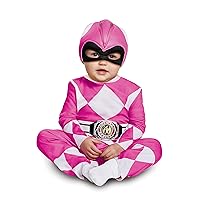 Disguise Power Rangers Pink Ranger Muscle Costume for Toddlers
