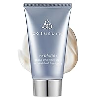 COSMEDIX Hydrate Plus Broad Spectrum SPF 17 Moisturizing Sunscreen, Anti-Aging Antioxidants, Improves Skin Elasticity, 2 Ounce