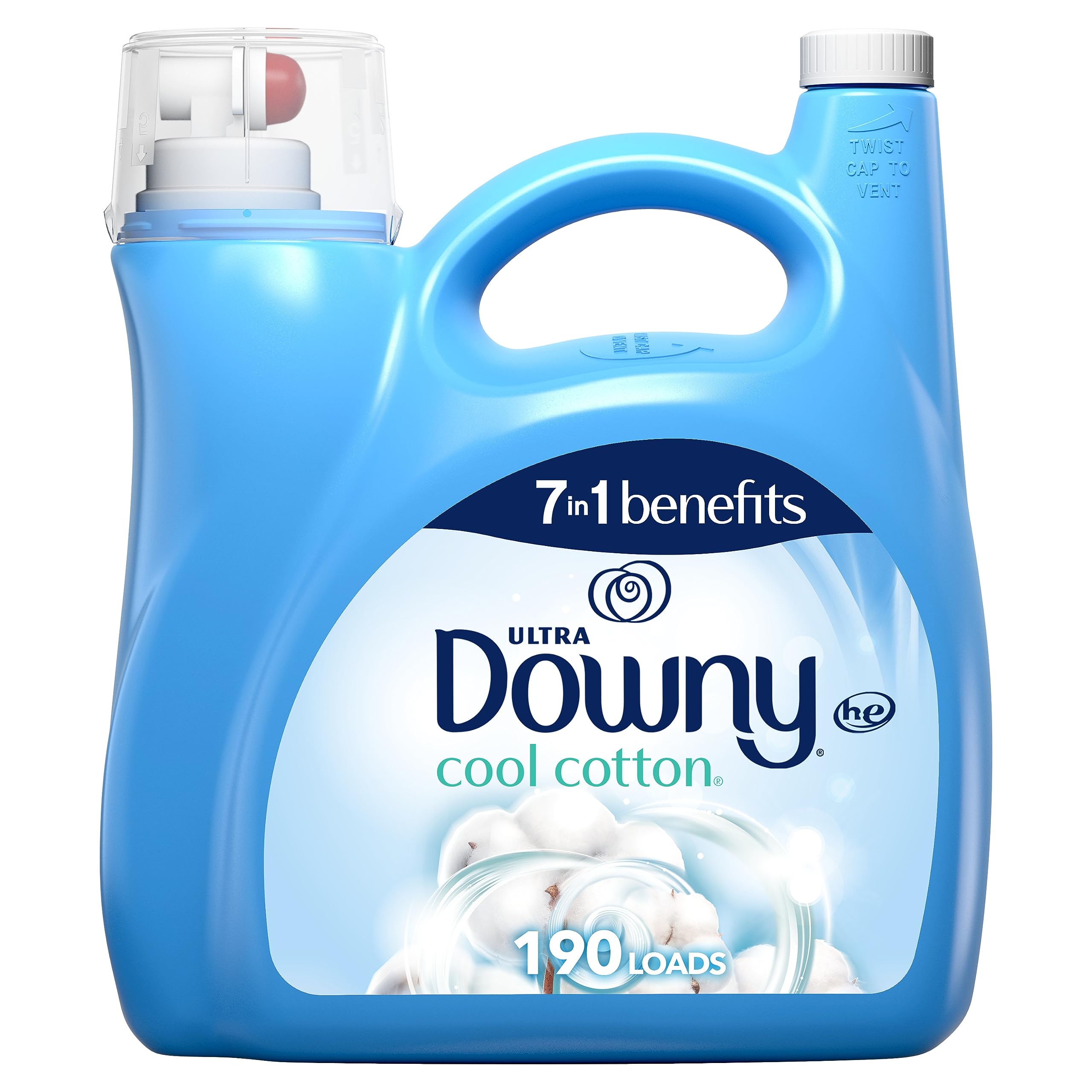 Downy Fabric Softener, Cool Cotton, 190 Load 140 fl oz