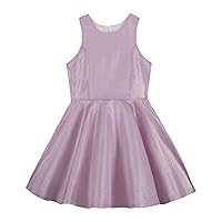 Calvin Klein Girls' Sleeveless Party Dress, Fit and Flare Silhouette, Round Neckline & Back Zip Closure