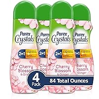 Purex Crystals in-wash Fragrance and Scent Booster, Cherry Blossom & Ginger, 21 Ounce (Pack of 4)