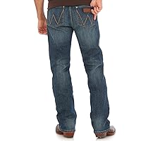 Wrangler Mens RetroSlimFitBoot Cut Green Jeans