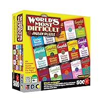 TDC Games World’s Most Difficult Jigsaw Puzzle Campbell’s Souper Hard Double Sided Puzzle - 15 in