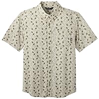 Outdoor Research Men’s Janu Short Sleeved Shirt - Lightweight Breathable UPF 30 Moisture-Wicking Button Down Sand