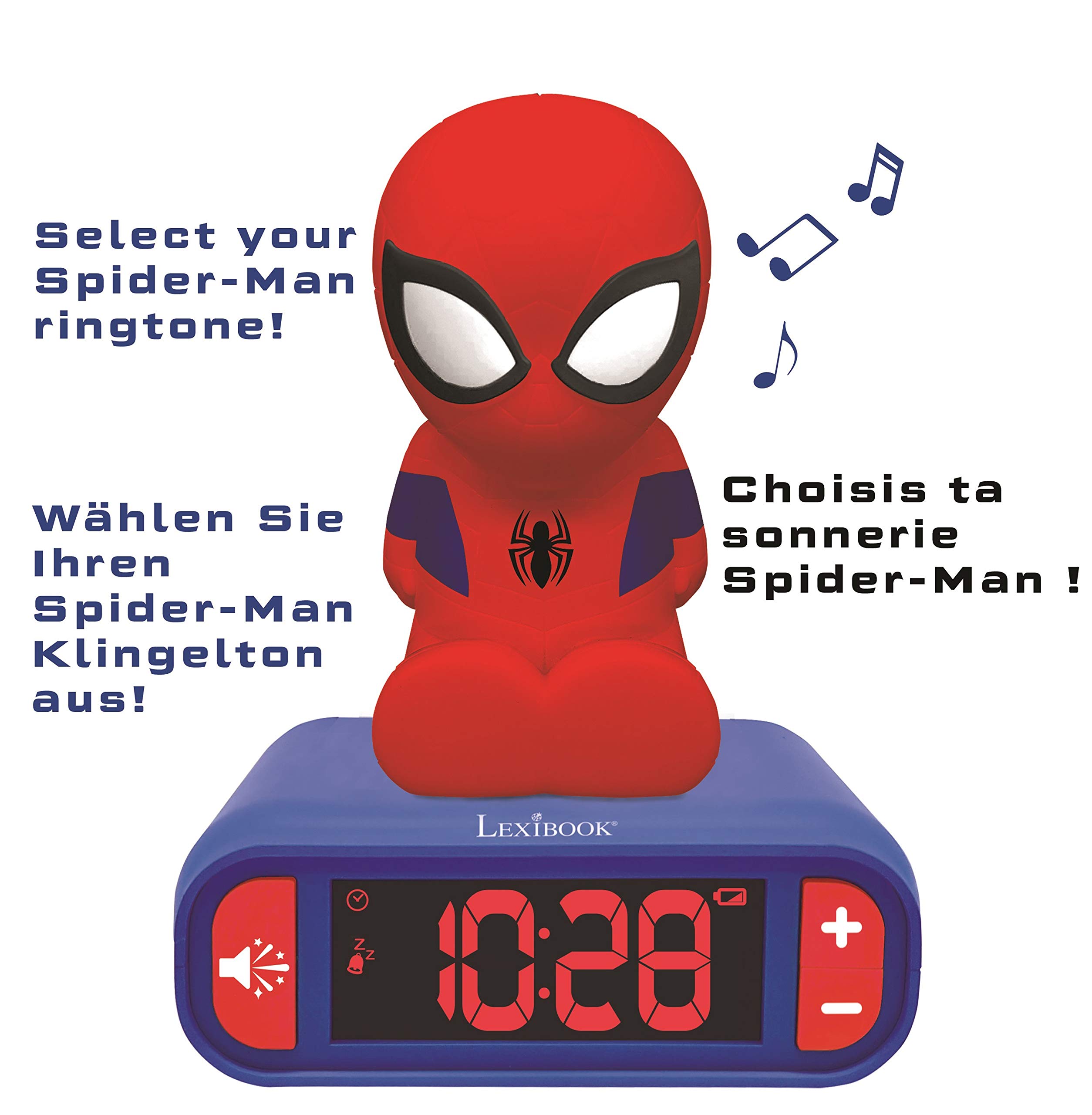 Mua LEXIBOOK RL800SP Digital Alarm Kids with Night Light Snooze and Marvel Spider  Man Superheroes Sound Effects Childrens Boys Clock Luminous Spiderman, Blue  Colour trên Amazon Anh chính hãng 2023 | Giaonhan247