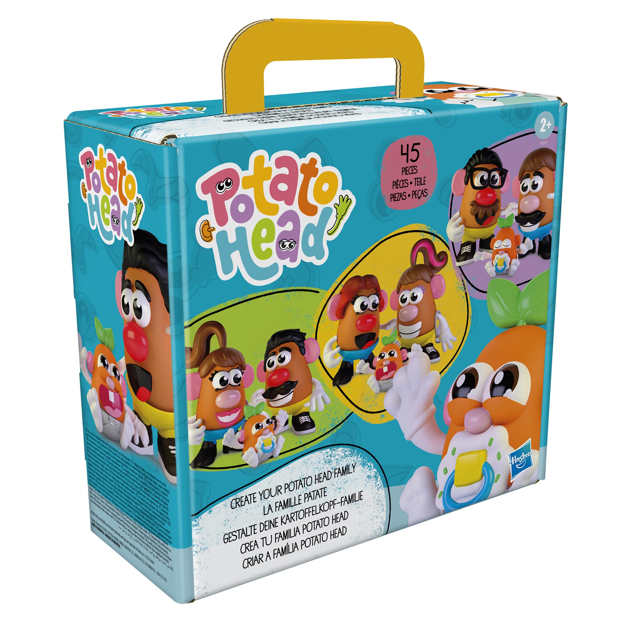 Potato Head Create Your Potato Head Family Toy For Kids Ages 2 and Up, Includes 45 Pieces to Create and Customize Potato Families