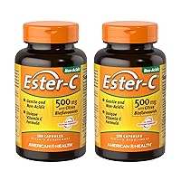 American Health Ester-C with Citrus Bioflavonoids - 500 mg - 120 Capsules (Pack of 2)
