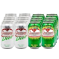 Guaraná Antarctica Regular (Pack of 12) and Guaraná Antarctica Diet (Pack of 12) Bundle