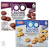 Benton's Fit & Active Baked Chocolate Chip and Chocolate Wafer Snacks 100 Calorie Pack - Simplycomplete Bundle For Kids, Snacking, Home, Gym, Hiking, School, Office or with Friends Family