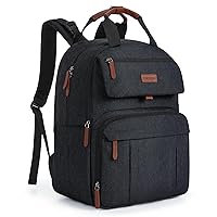 mommore Diaper Bag Backpack, Large Diaper Bag Expandable for 2 Kids/Twins, Durable Baby Bag with Changing Pad, Water Resistant Travel Diaper Backpack for Mom Dad