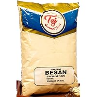 TAJ Premium Indian Besan Flour (Chick Pea, Gram Flour) (10-Pounds Bulk)
