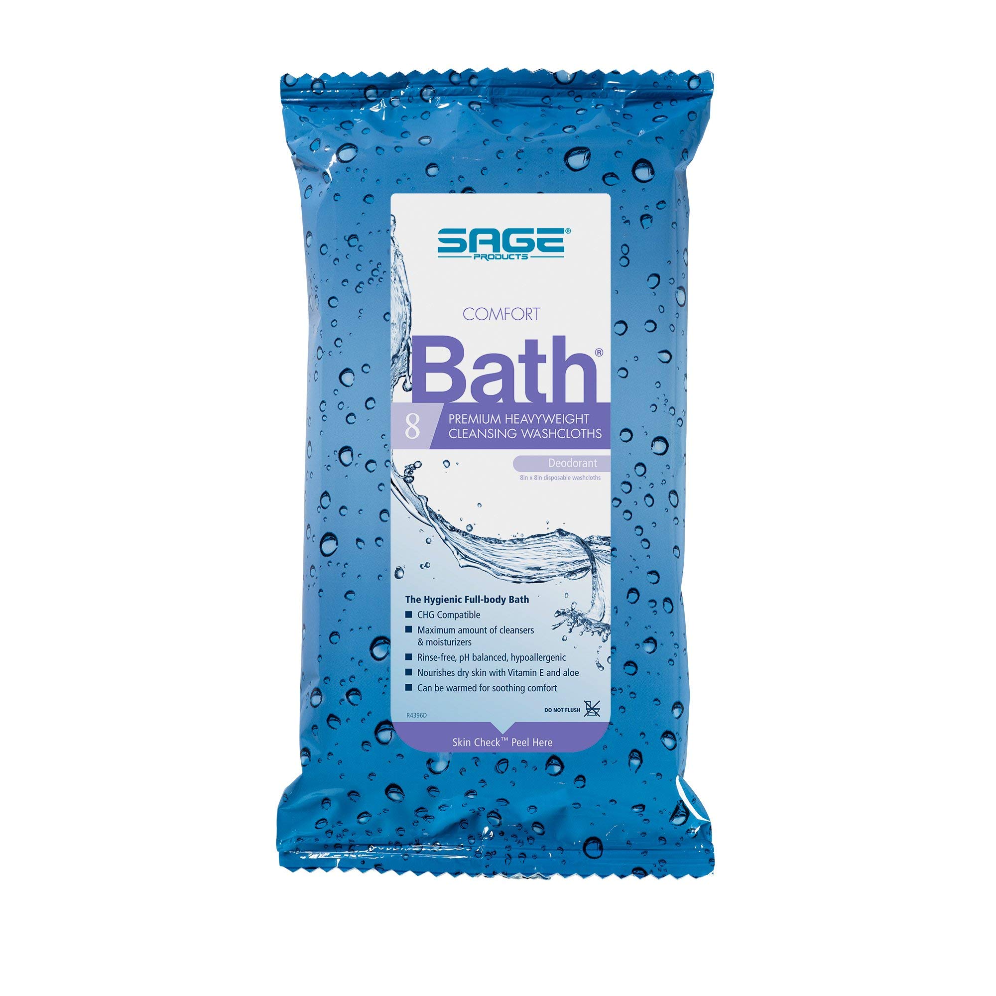 6 Packs New Comfort Bath Clean Scent Bath Wipes 8 X 8 Inch(8 Wipes per Pack)