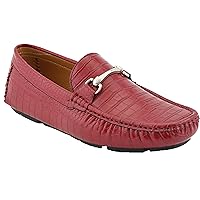 Amali Cola - Driving Moccasins for Men – Mens Slip On Loafers, Moccasins, Slip-on Dress Shoes - Driving Loafers with Matching Color Bit