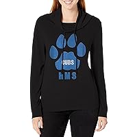 Fifth Sun Stranger Things HMS Cubs Paw Women's Cowl Neck Long Sleeve Knit Top