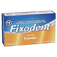 Denture Adhesive Powder, Extra Hold - 1.6 Oz