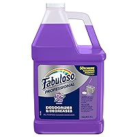 Fabuloso Professional All Purpose Cleaner & Degreaser Gallon Refill, Lavender, 1 Gallon (128 oz Bottle | Case of 1), Multi Purpose Cleaner, Bulk, Bathroom Cleaner, Floor Cleaner, Toilet Cleaner