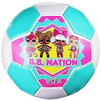 Capelli Sport LOL Surprise! Soccer Ball Size 3, BB Nation Officially Licensed Futbol for Boys and Girls Soccer Players, Multi