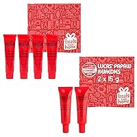 Lucas Pawpaw Lip Ointment & Cream Bundle - Gift Pack for All Skin Types, 6 Balms