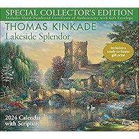 Thomas Kinkade Special Collector's Edition with Scripture 2024 Deluxe Wall Calendar with Print: Lakeside Splendor Calendar Thomas Kinkade Special Collector's Edition with Scripture 2024 Deluxe Wall Calendar with Print: Lakeside Splendor Calendar Calendar