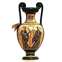 Greek Ceramic Amphora Jar Vase Pot Painting Goddess Artemis God Apollo