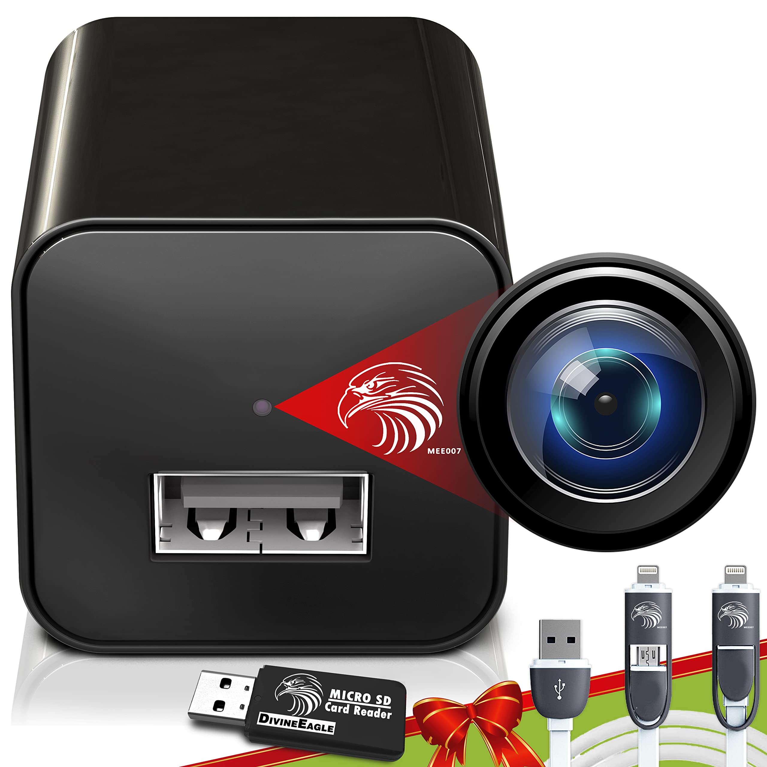 Mua DIVINEEAGLE Mini Spy Camera Hidden Camera Charger for Spying | Secret Camera  1080p Full HD | Small Hidden Nanny Cam | Surveillance Camera | USB Charger  Camera | Hidden Spy Cam |