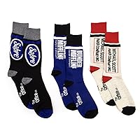 Culturefly The Office Dunder Mifflin Paper Company Men's Crew Socks 3 Pairs