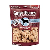 Smartbones Mini Bones with Real Chicken 56 Count, Rawhide-Free Chews for Dogs
