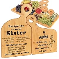 Sister Gifts from Sister, Sister Birthday Gift ideas, Birthday gifts for Sister, Inspirational Quote Gifts for Women Bestie BFF Soul Sister Friend, Christmas Gifts for Sister- Cutting Board Gift