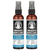 Grandpa Gus's Natural Mosquito Repellent Spray, Time-Release Plant-Based Actives, Non-Greasy, No Stains, No DEET, 4 oz (Pack of 2)