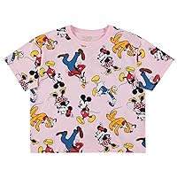 Disney Ladies Mickey & Minnie Mouse Shirt - Classic Mickey & Minnie Mouse Mickey & Minnie Skimmer Tee