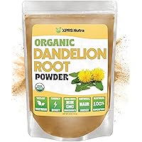 XPRS Nutra Organic Dandelion Root Powder - Vegan Friendly Antioxidant Power for Liver Support - Dandelion Root for Tea and Beverages - Immune Boosting Dandelion Powder (8 Ounce)