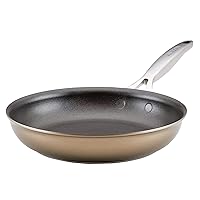 Anolon Ascend Hard Anodized Nonstick Frying Pan/Skillet - Good for All Stovetops (Gas, Glass Top, Electric & Induction), Dishwasher & Oven Safe with Stainless Steel Handle,10 Inch - Bronze