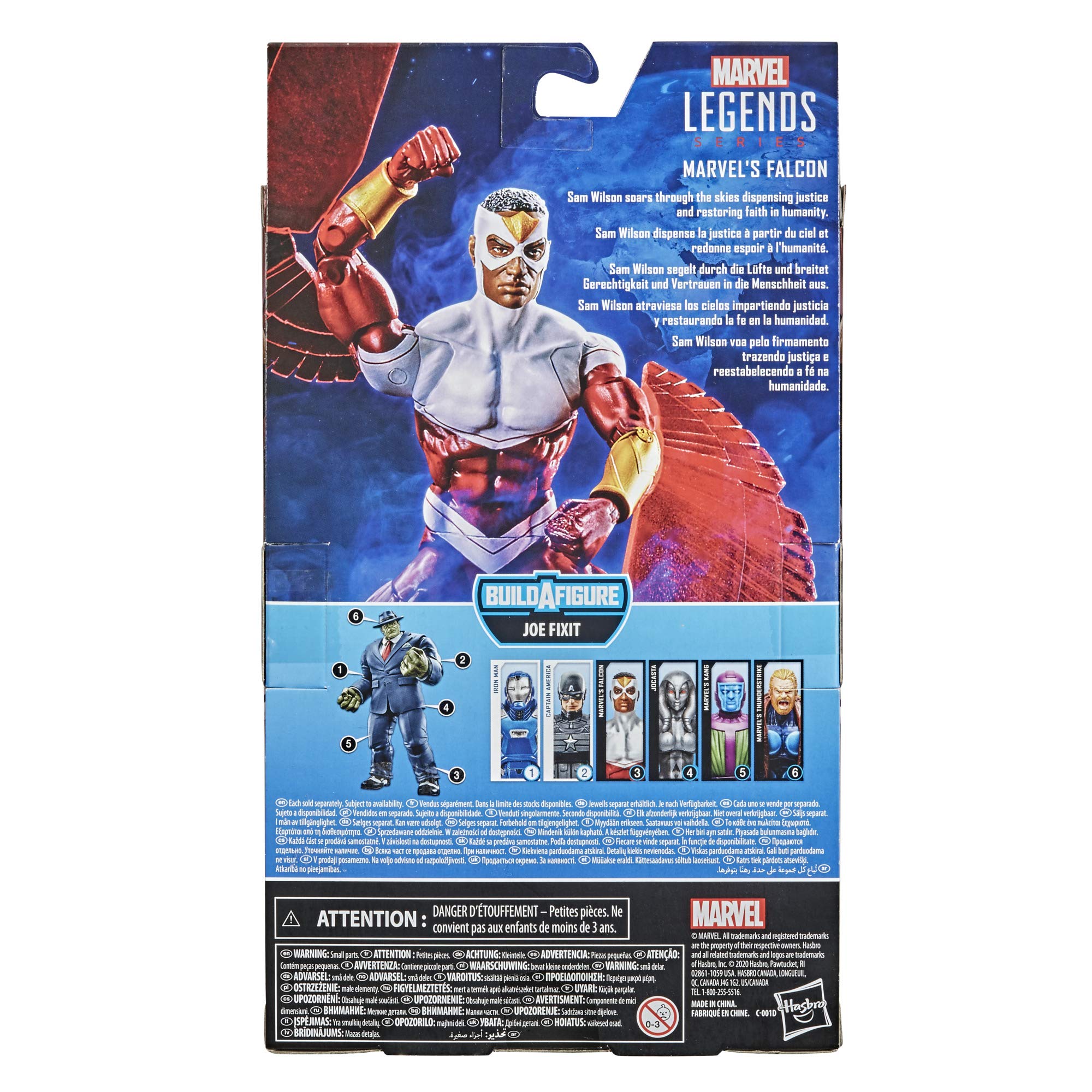 Hasbro Marvel Legends Series 6-inch Collectible Marvel's Falcon Action Figure Toy, Ages 4 and Up