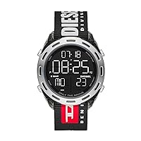 Diesel Crusher Men's Digital Sports Watch with Lightweight Nylon Case and Silicone or Nylon Band