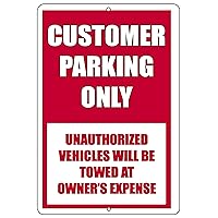 Rogue River Tactical Customer Parking Only Metal Tin Sign Business Retail Store Home Unauthorized Vehicles Will be Towed