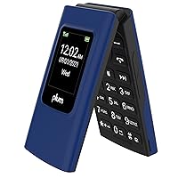 Flipper 4G LTE Unlocked Flip Phone ATT Tmobile Speed Talk 2022 Model - Blue