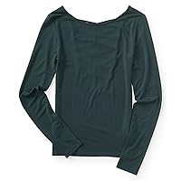 AEROPOSTALE Womens Long Sleeve Pullover Blouse, Green, X-Large