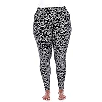 Women's Plus Size Soft Stretch High-Rise Love Heart Print Leggings