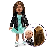 Fashion Doll Lucy w/Brown Interchangeable Removable Synthetic Wig to Style - Fashionista Model Figure for Kids 8+ Years - 18