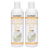 Fresh Fruit Super Shower Gel, 12 Oz Twin Pack | Whole Body Moisturizing Shampoo with GSE & Botanical Extracts | pH Balanced & Free of Gluten, Parabens, Sulfates, Dyes & Colorings