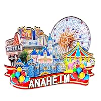 USA Anaheim Wooden Magnet 3D Fridge Magnets Travel Collectible Souvenirs Gifts Decorations Handmade Crafts -2