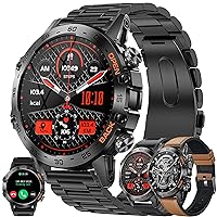 Military Smart Watch for Men(Answer/Dial Calls), Fitness Tracker for Android iPhone, 1.39